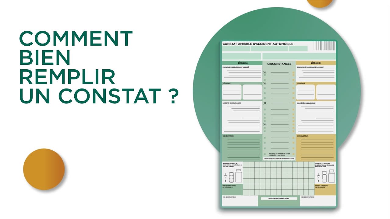 Vignette video - Bien remplir un constat amiable lors d'un accident