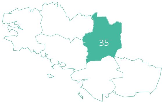 Carte en Ille et Vilaine