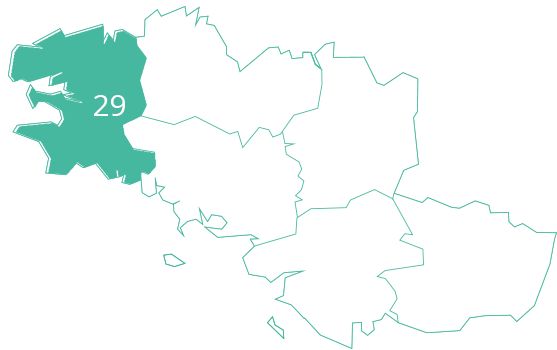 carte département 29