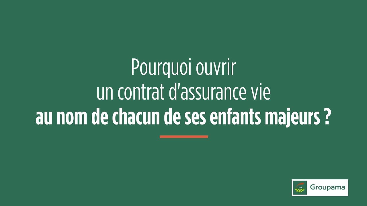 Vignette-Vidéo Assurance vie au nom de chacun de ses enfants majeurs