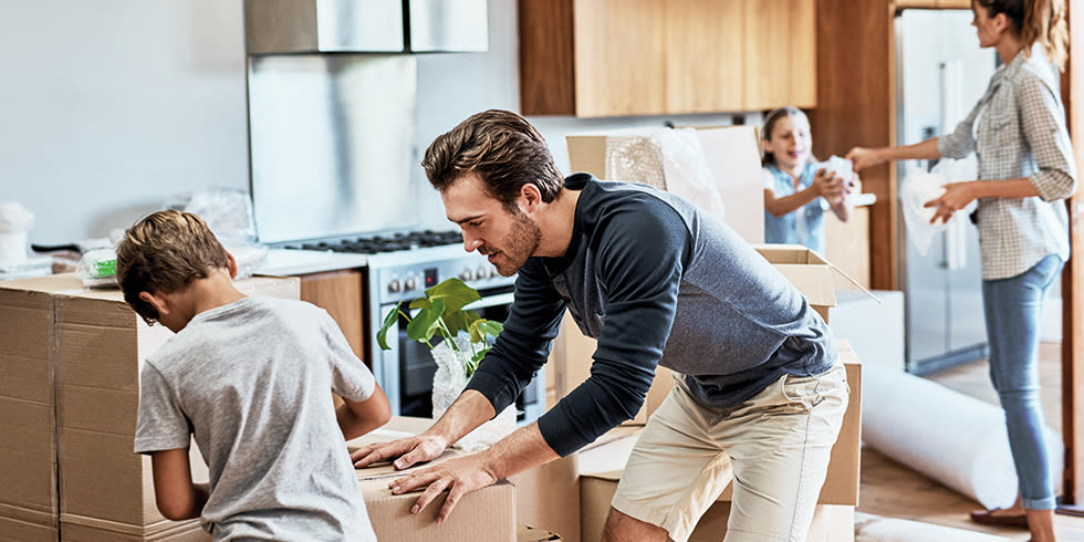 GRAA - avantages rebond - maison - déménagement - famille - enfants- cartons