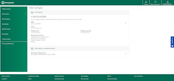 ecli pro - compte